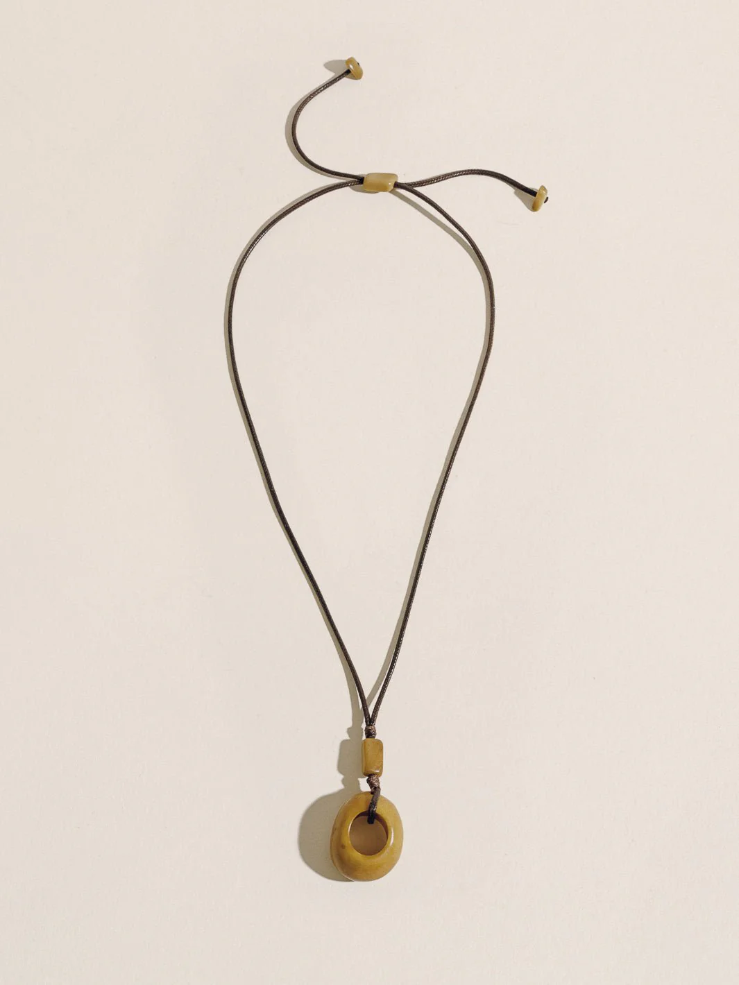 The Tagua Circle Pendant Necklace - Image 3