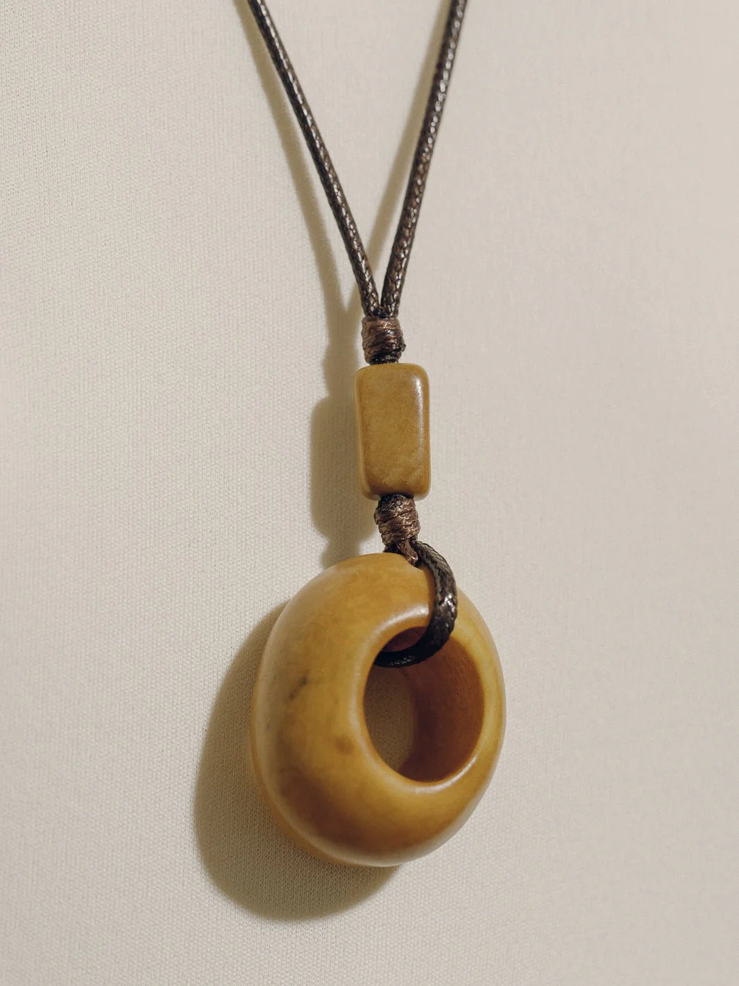 The Tagua Circle Pendant Necklace - Image 4
