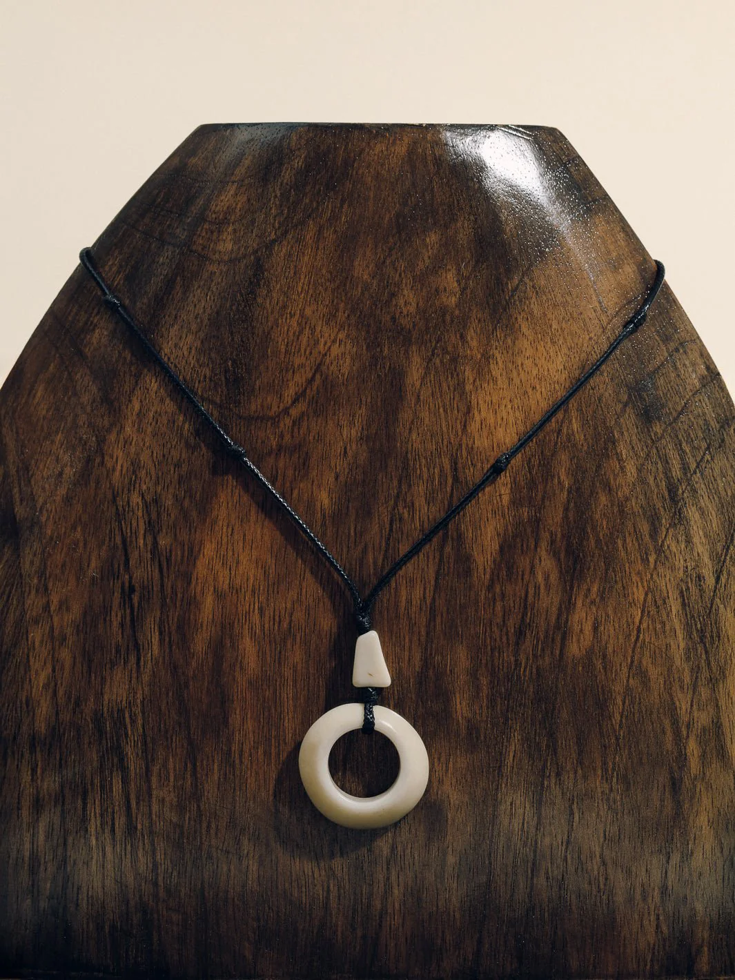 The Tagua Circle Pendant Necklace - Image 8