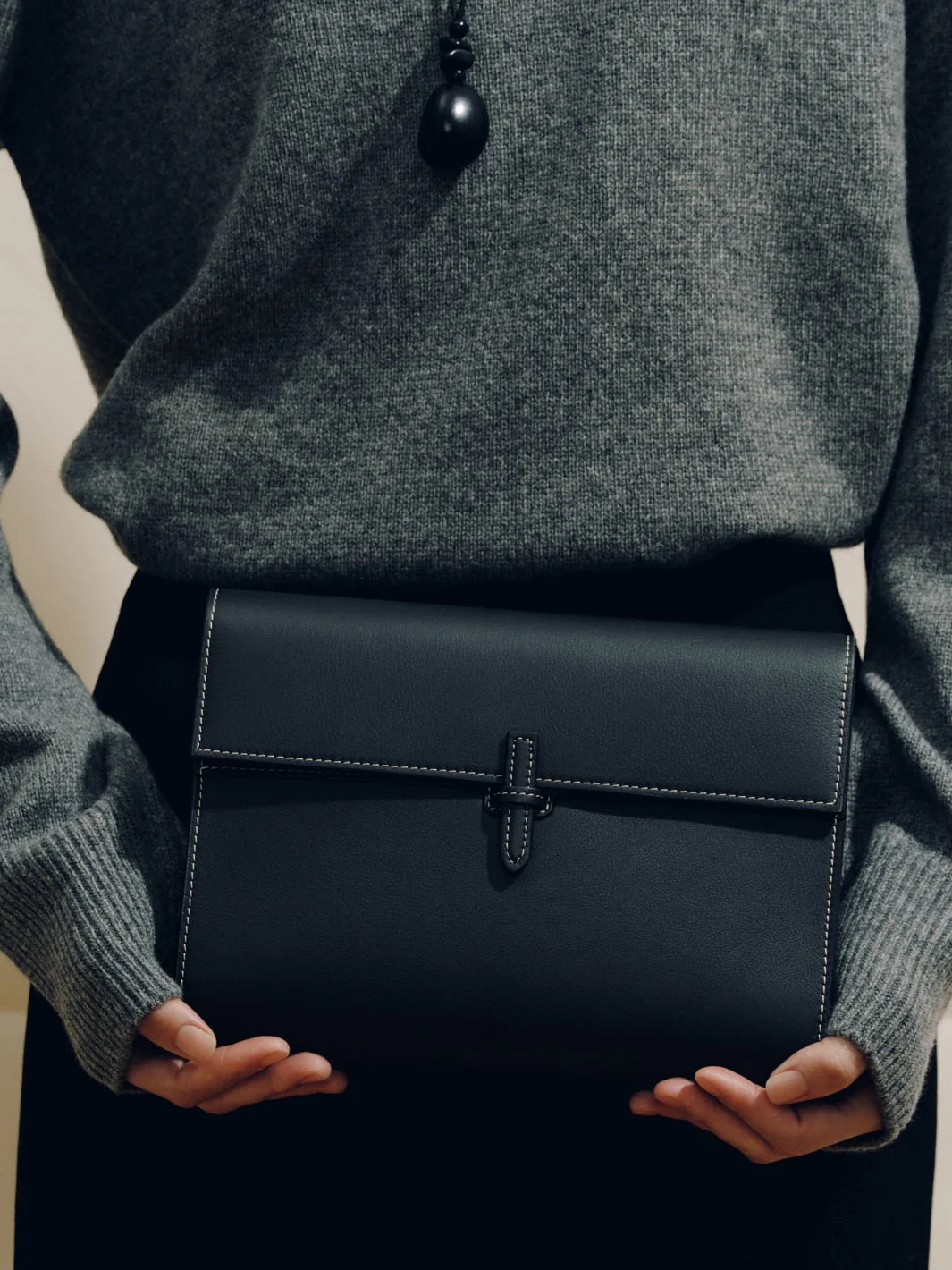 The Large Soft Clutch in Nappa - Image 13