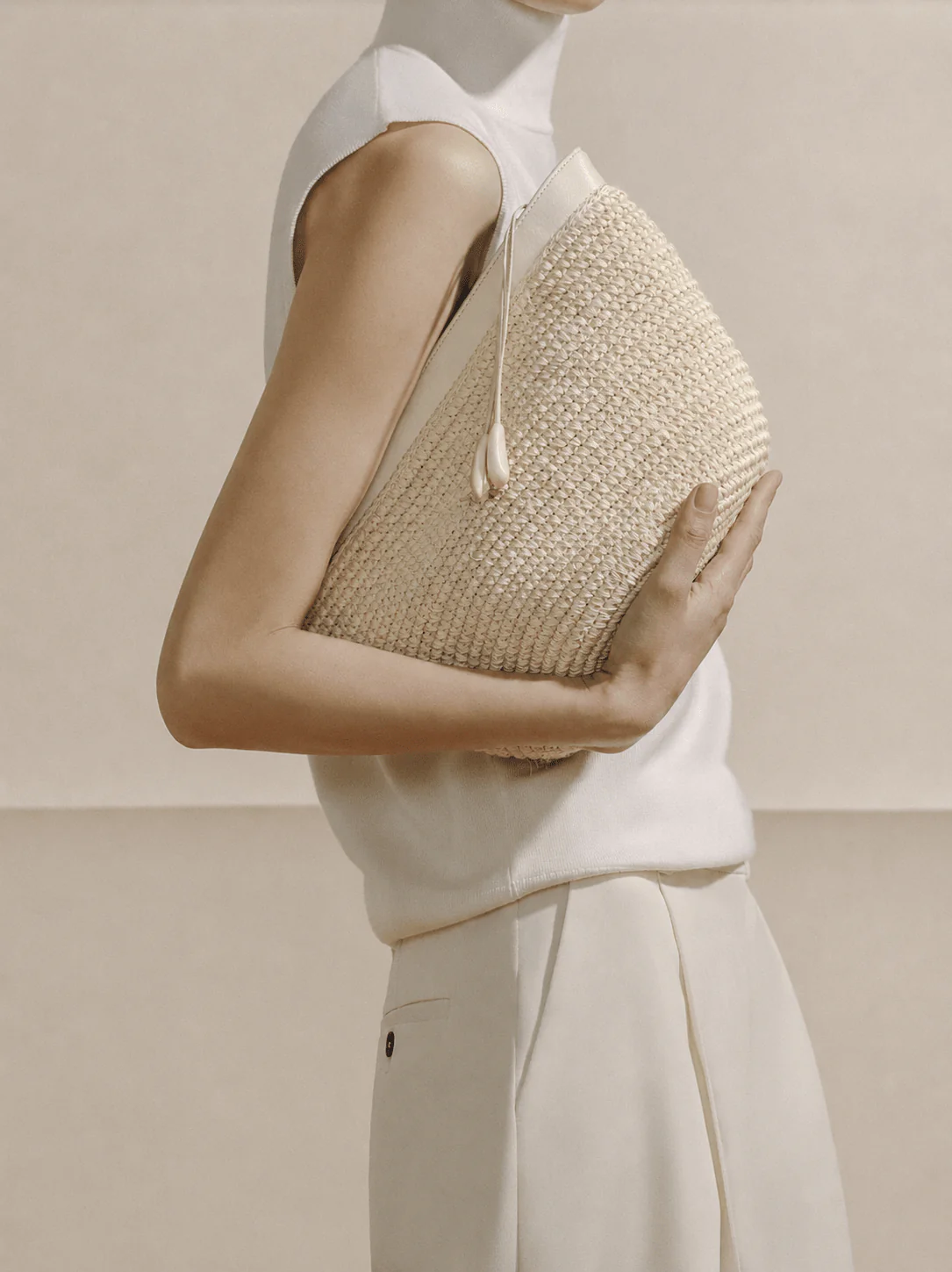 The Large Zip Clutch in Handwoven Fique - Image 19
