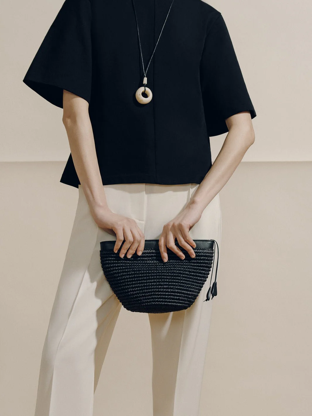The Medium Zip Clutch in Handwoven Fique - Image 16