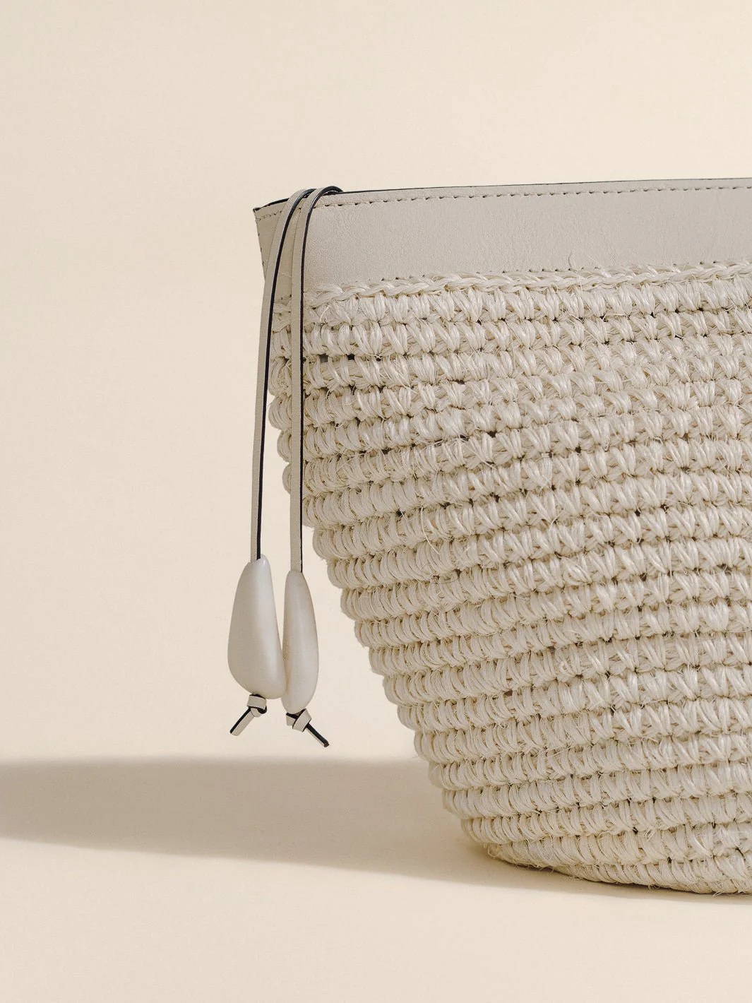 The Medium Zip Clutch in Handwoven Fique - Image 23
