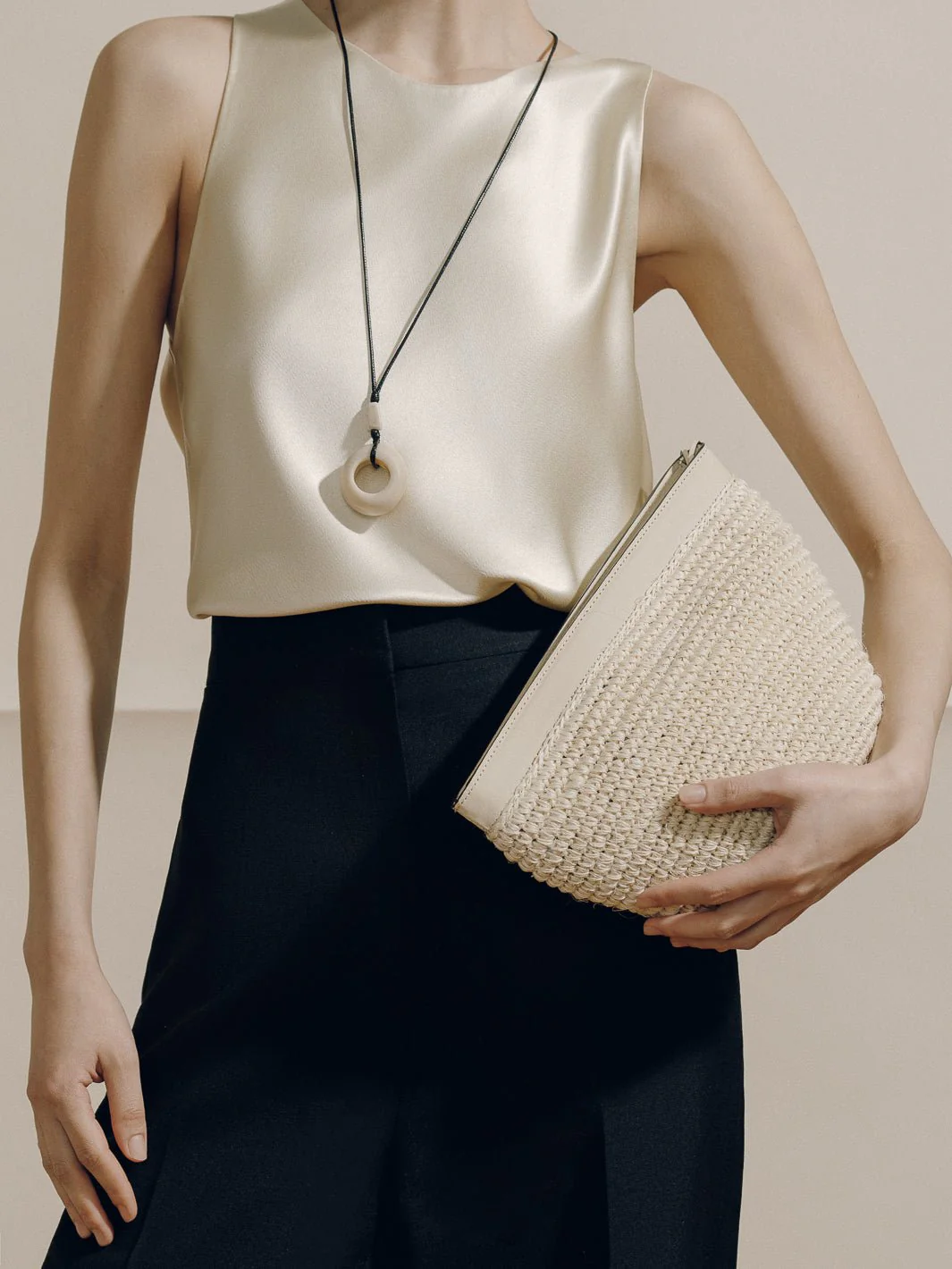 The Medium Zip Clutch in Handwoven Fique - Image 24