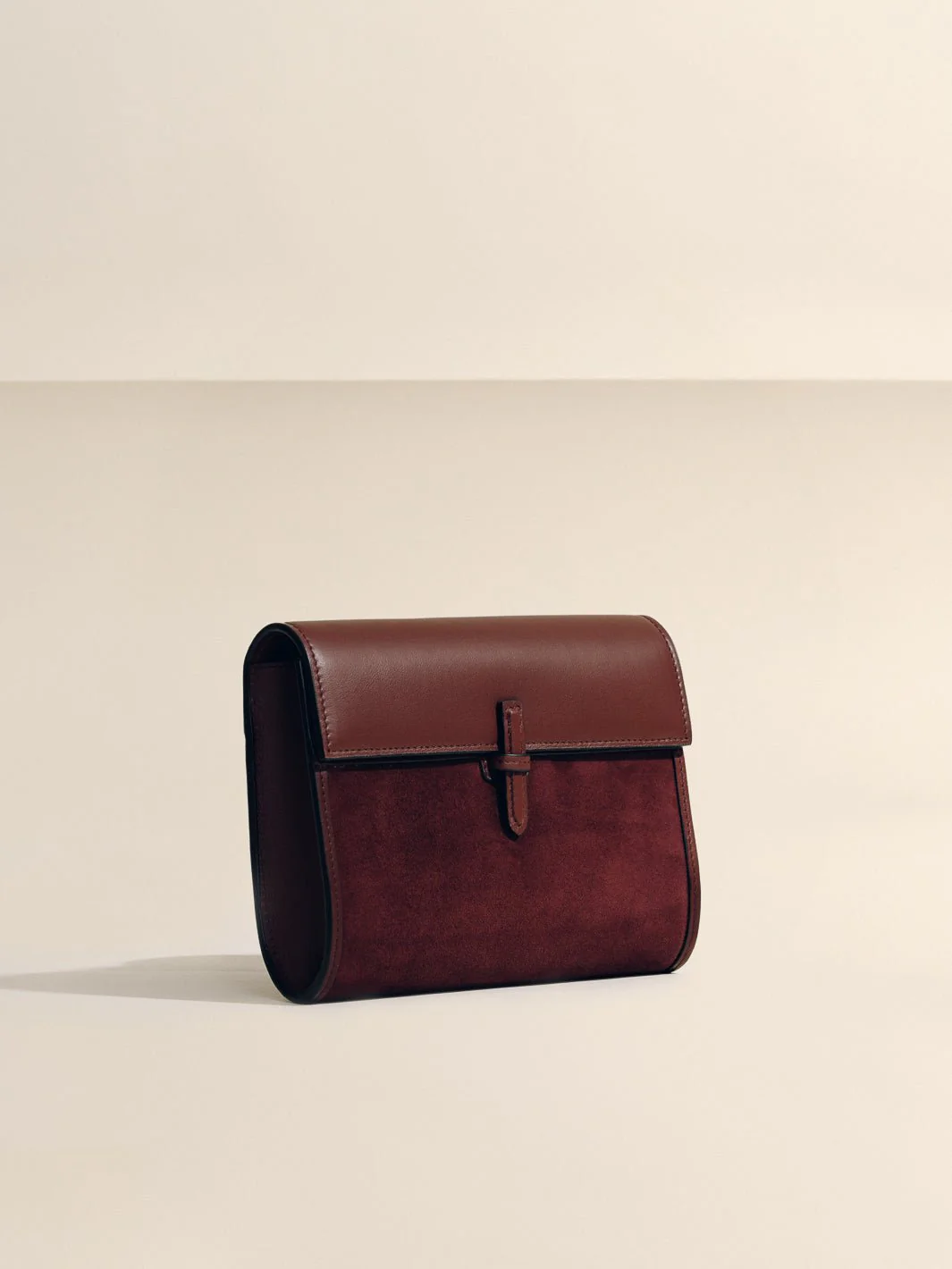 The Small Soft Clutch in Suede - Image 3