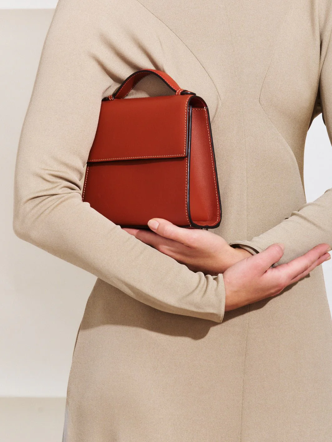 The Small Top Handle in Nappa - Image 24