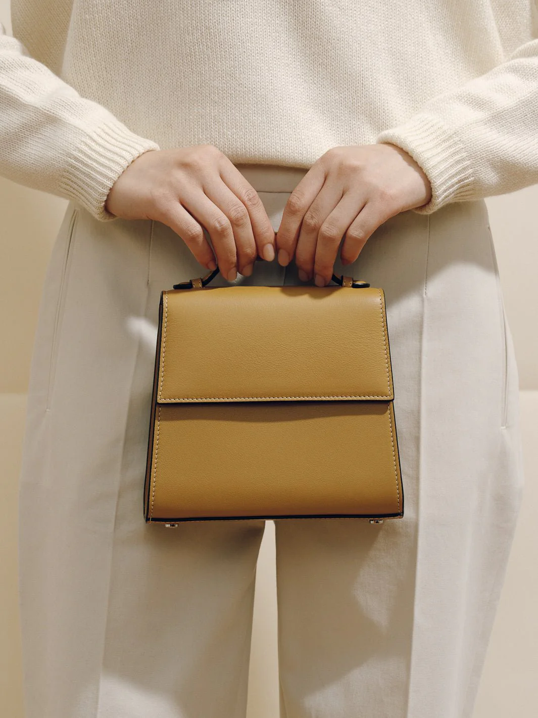 The Small Top Handle in Nappa - Image 35