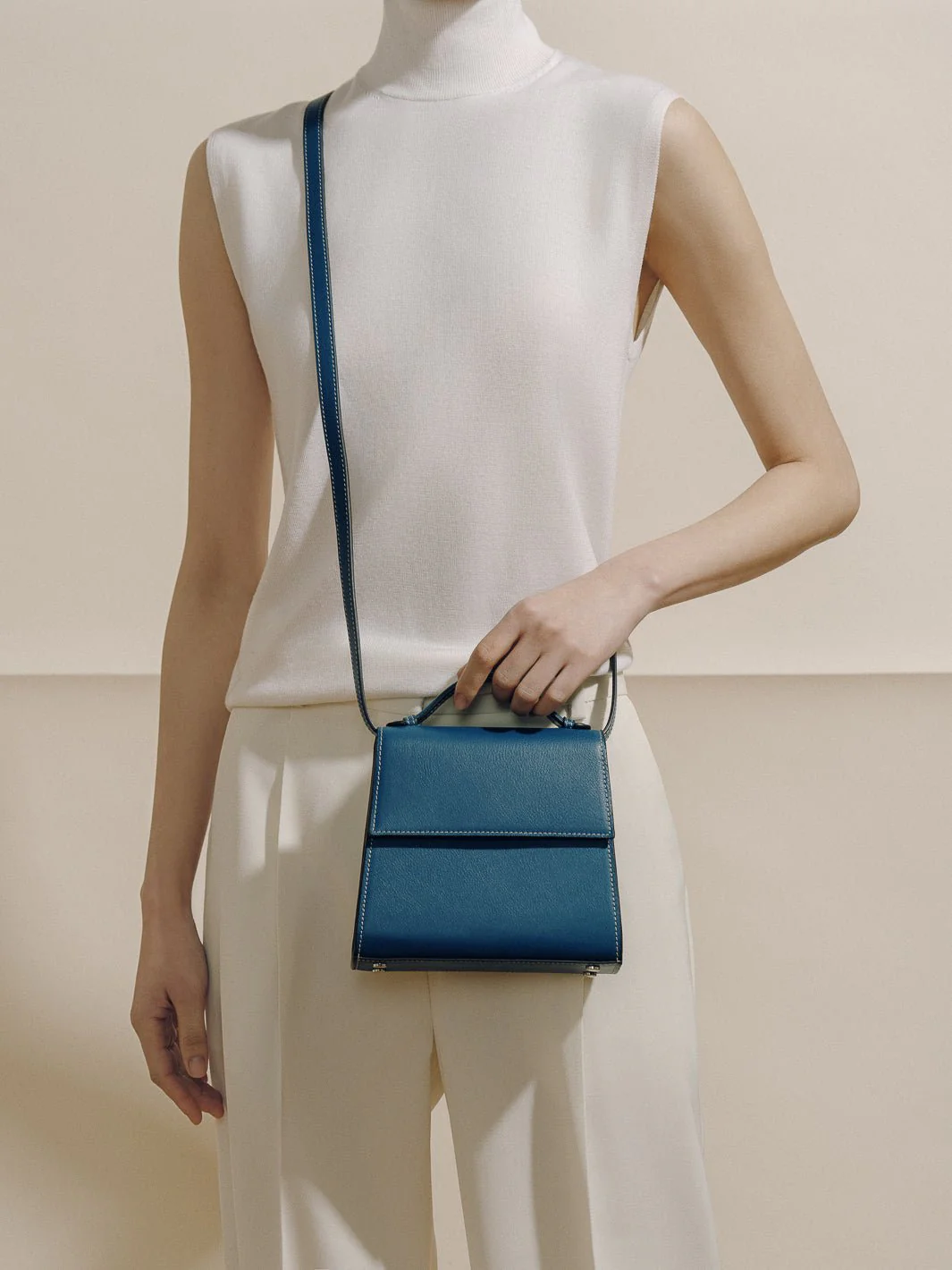 The Small Top Handle in Nappa - Image 47