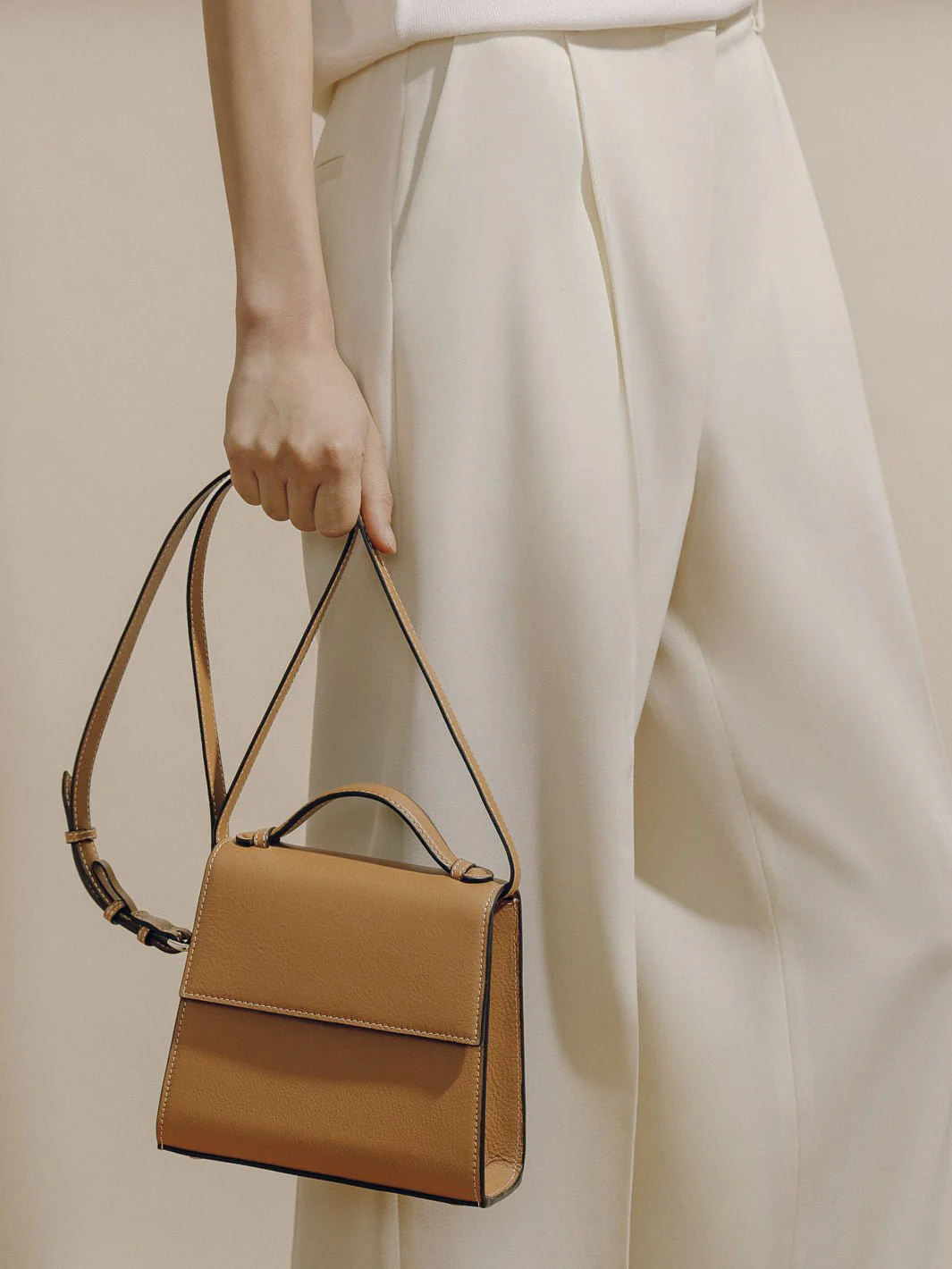 The Small Top Handle in Nappa - Image 51