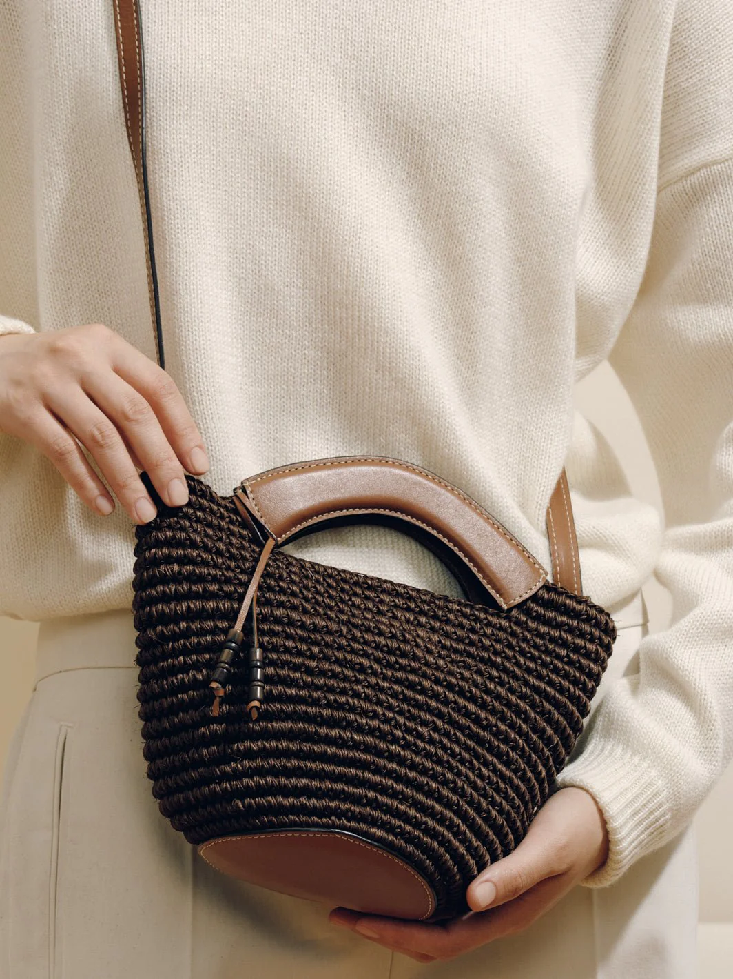 The Small Woven Shopper in Handwoven Fique - Image 24