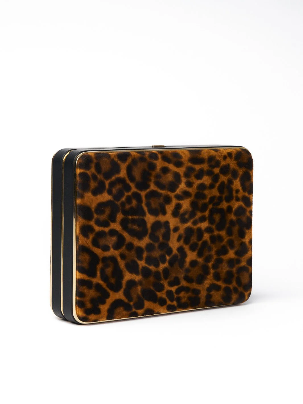 The Square Compact in Leopard Suede - Image 3