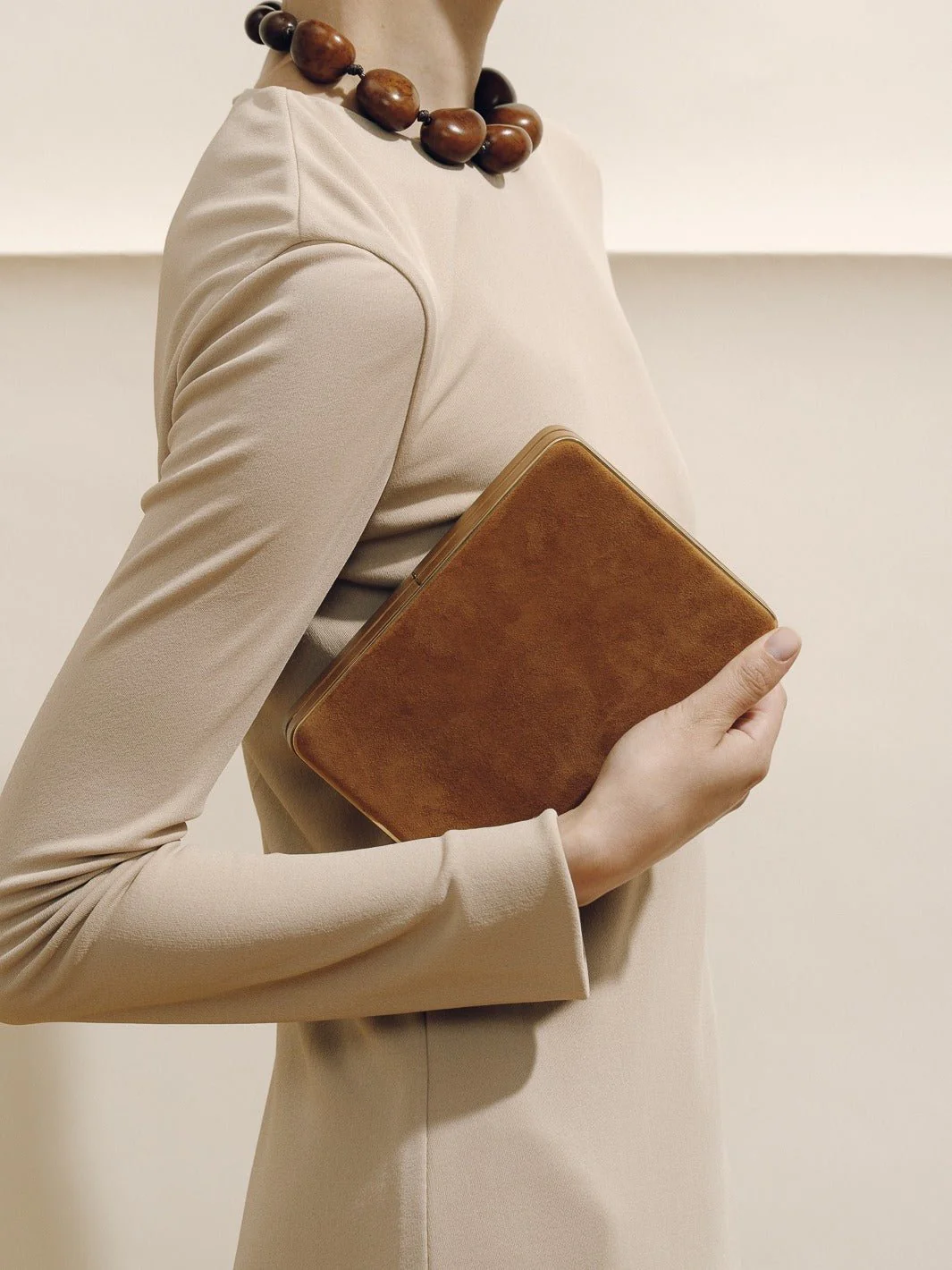 The Square Compact in Suede - Image 4