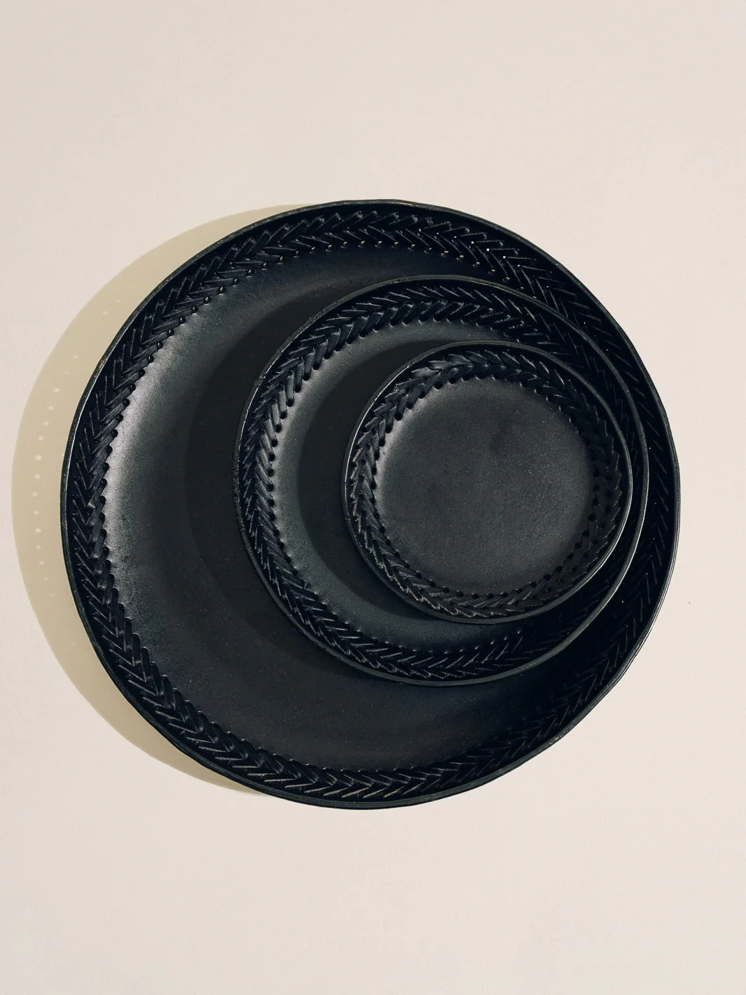 The Tray Set in Leather Lace Trim - Image 4